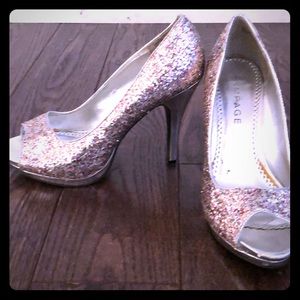 Fabulous glittery heels by Rampage sz. 8.5md.